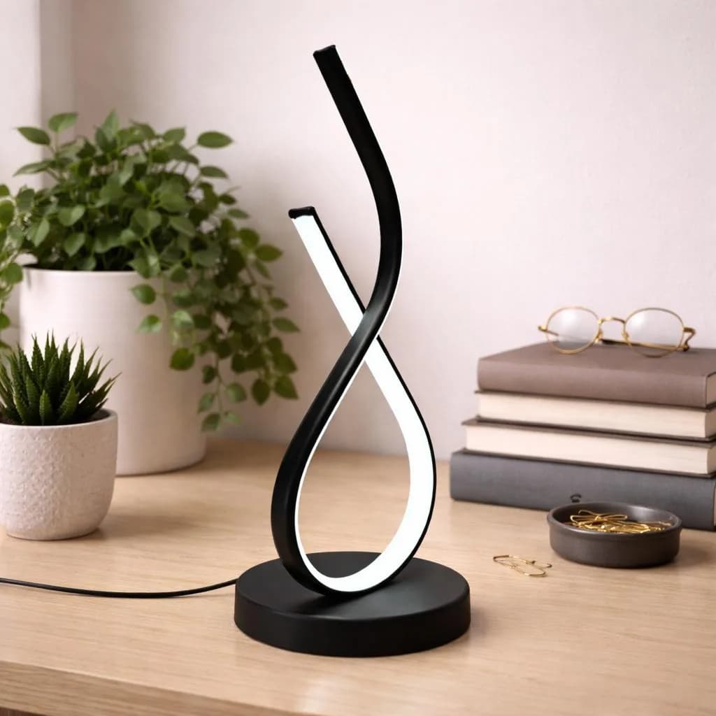 آباژور رو میزی طرح لاله کد 00728 — تصویر ۳