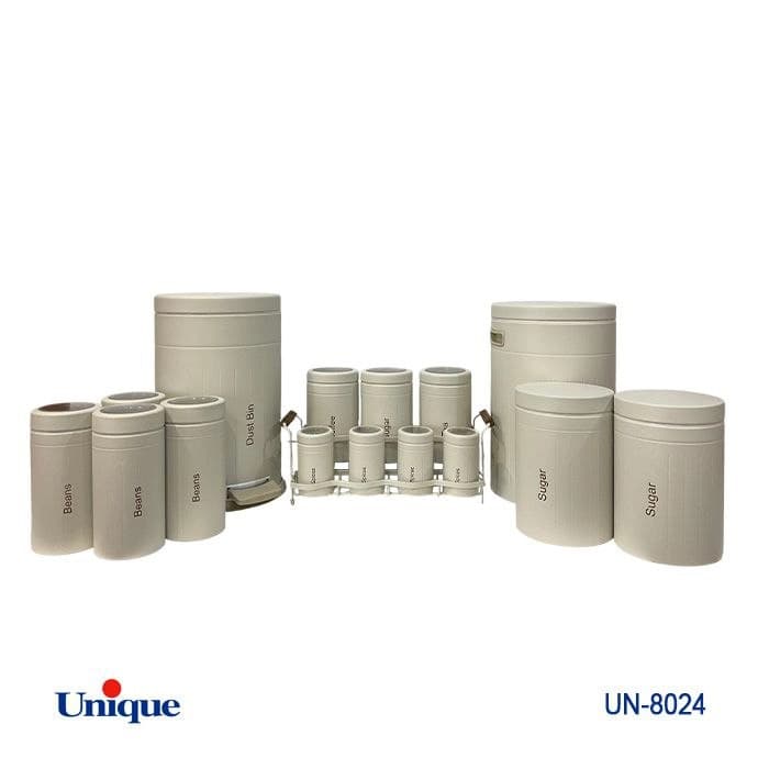 سرویس آشپزخانه 16 پارچه یونیک Unique نباتی فلورانس درب فلزی کد UN-8024 — تصویر ۲