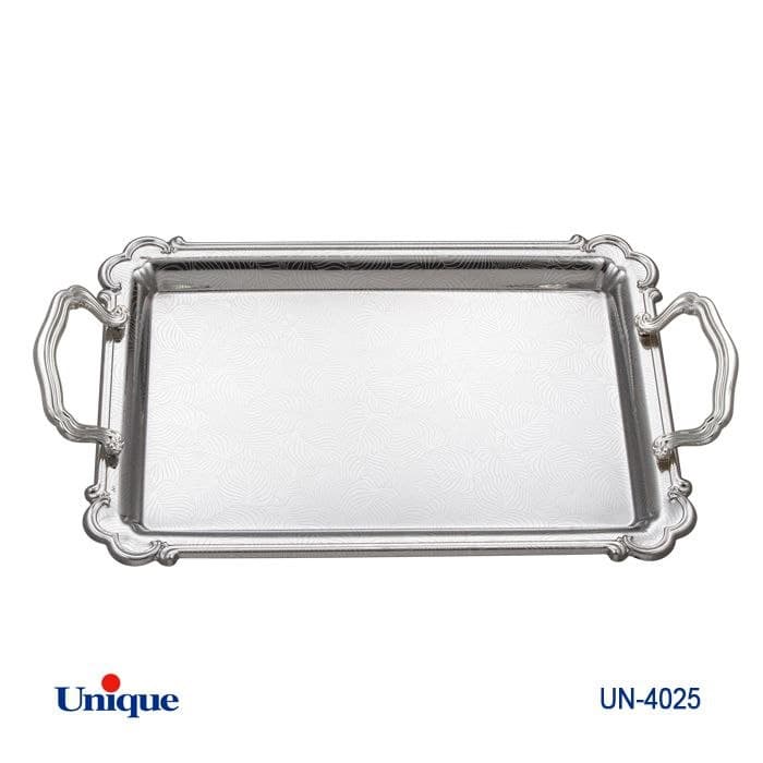 سینی استیل یک میل یونیک Unique بدون پایه بزرگ کد UN-4025 — تصویر ۲