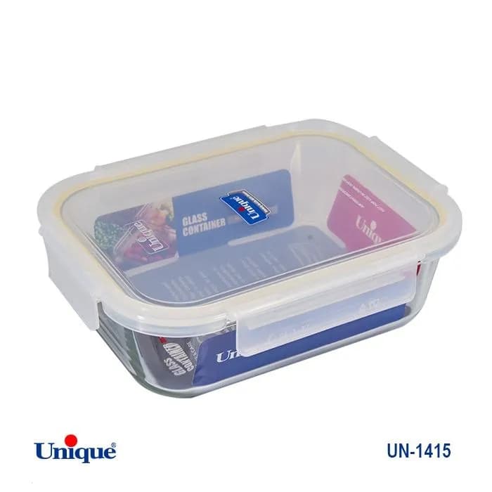 ظرف غذای مستطیل یونیک Unique سایز بزرگ کد UN-1415