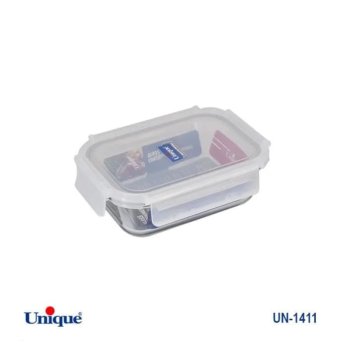 ظرف غذای مستطیل یونیک Unique سایز کوچک کد UN-1411