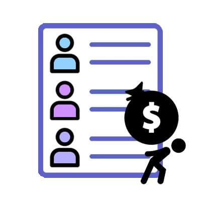 کیت لیست بدهکاران از تاریخ خاص