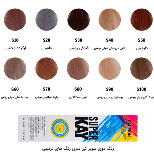 رنگ مو سوپرکی بلوند کاپوچینو روشن (S100) حجم 145 میل Light Cappuccino Blonde — تصویر ۲