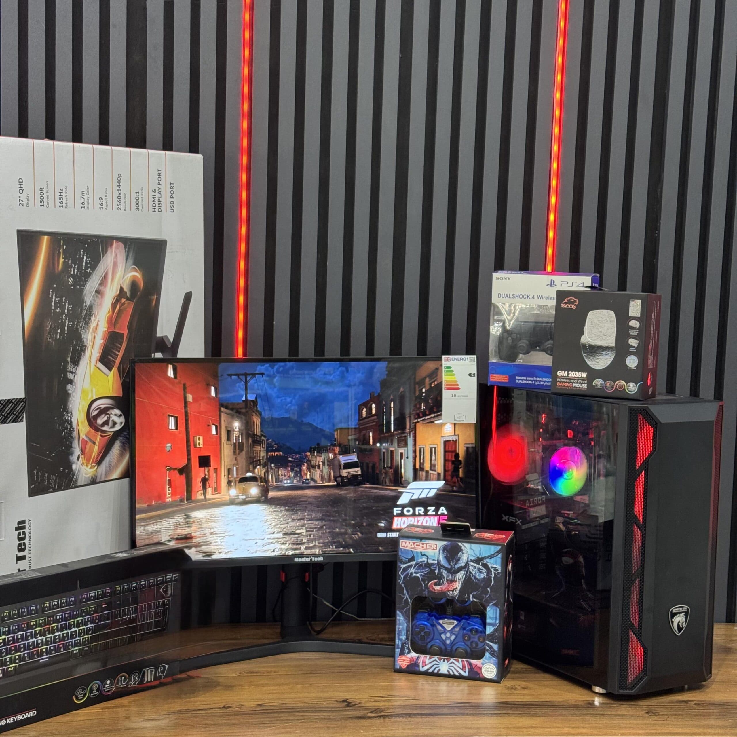 سیستم گیمینگ RGB Core i5 رم 32 گرافیک 8 اس اس دی 256گیگ با Hdd1 ترا (1سال تعویض درجا) کد S104