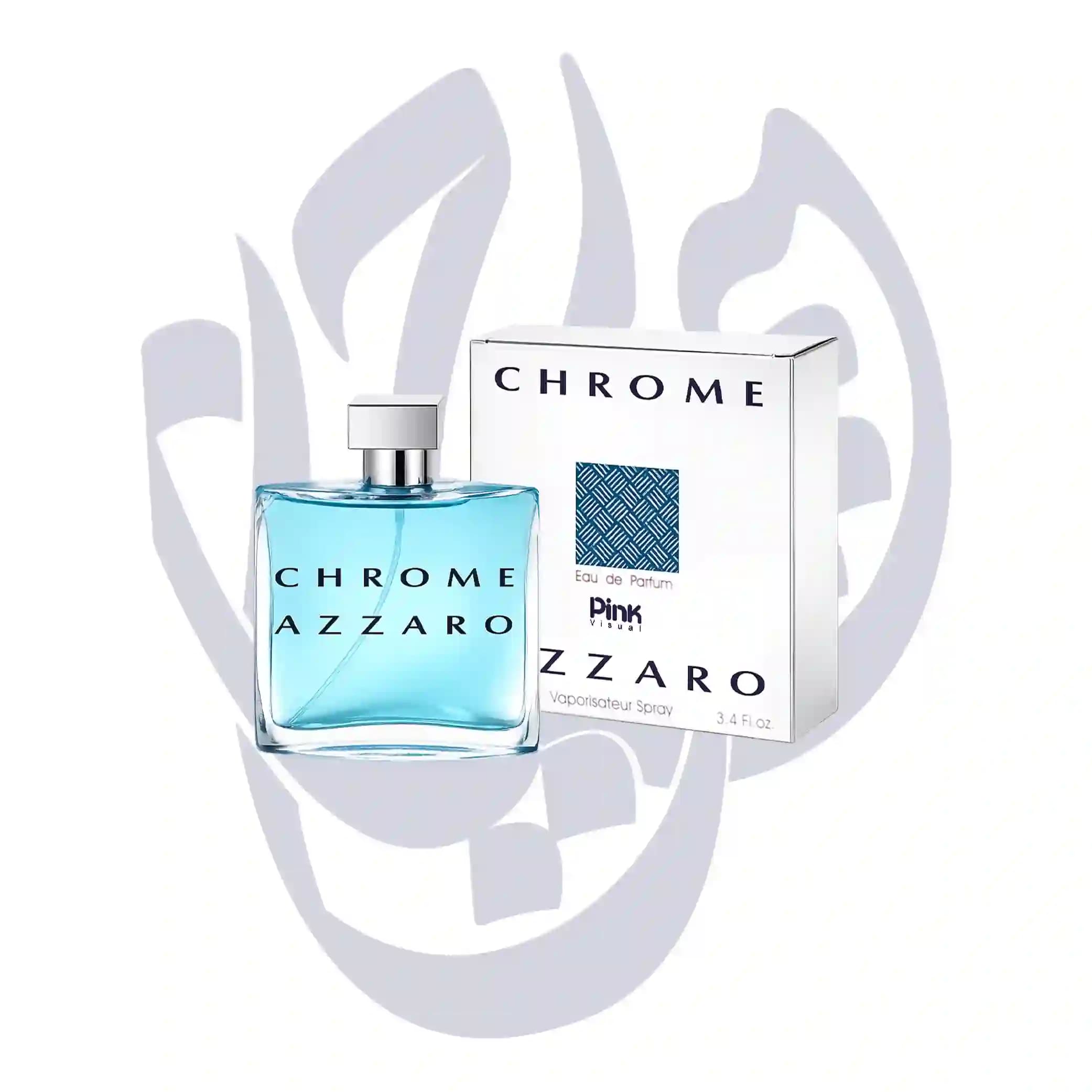 ادوپرفیوم مردانه پینک ویژوآل Pink مدل آزارو کروم Azzaro Chrome حجم 100 میلی لیتر طرح مارک