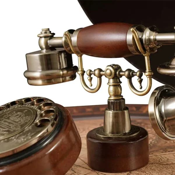 تلفن چوبی با میز کره مدل TG-811 برند لوتوس |ارسال سریع| — تصویر ۲