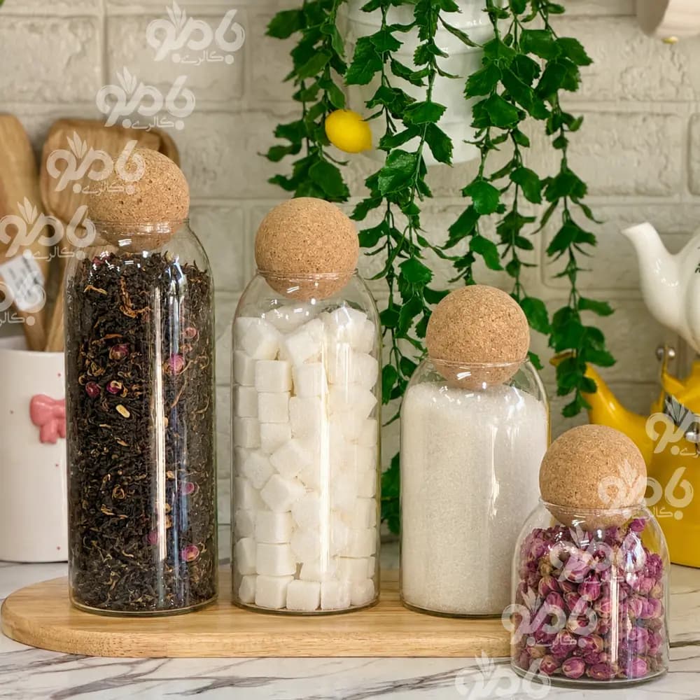 بانکه شیشه ای چوب پنبه آنسه