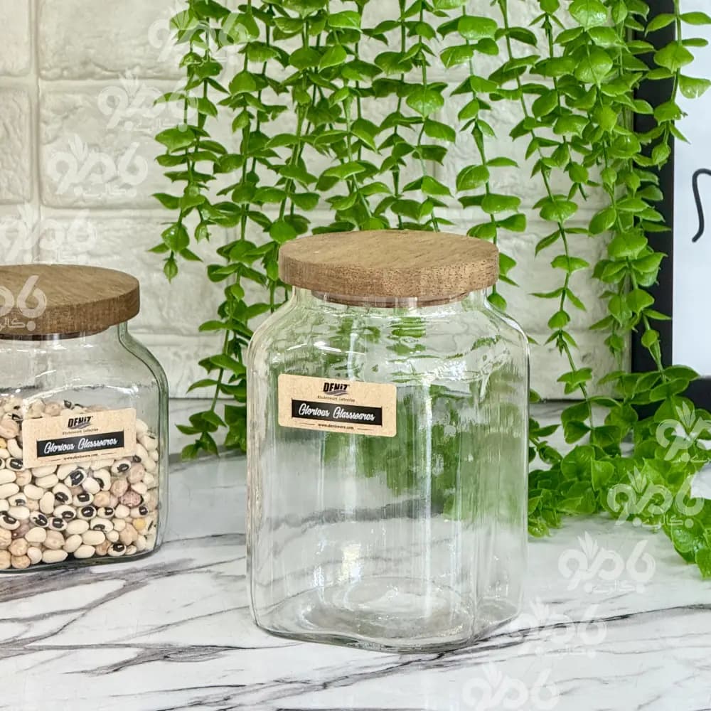 بانکه شیشه ای درب چوب آریاتس — تصویر ۵