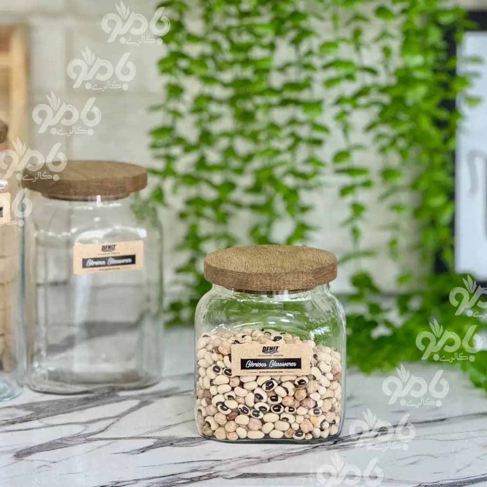 بانکه شیشه ای درب چوب آریاتس — تصویر ۴