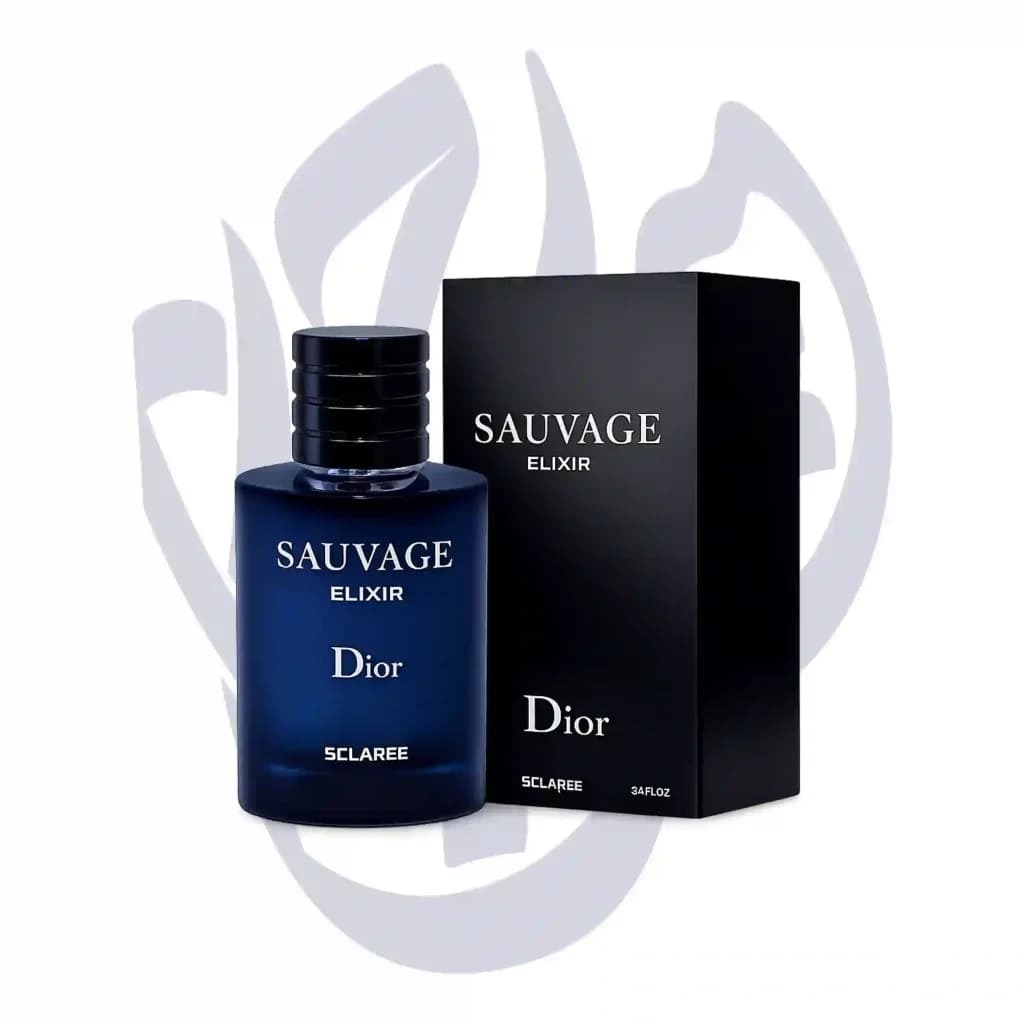 ادکلن ادوپرفیوم مردانه اسکلاره Sclaree مدل دیور ساواج الکسیر Dior Sauvage Elixir حجم 100 میلی لیتر طرح مارک — تصویر ۲