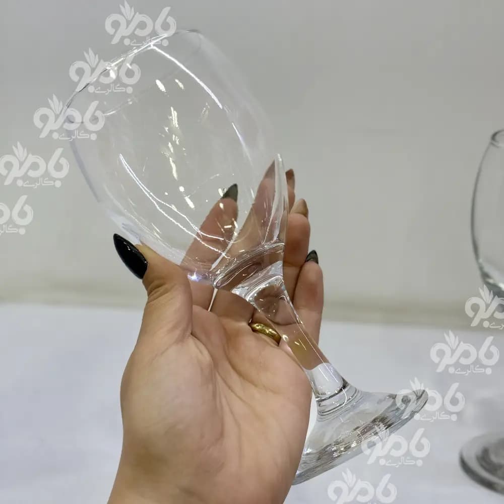 کلمن شیشه ای چلیپا ساده شفاف شات دار — تصویر ۲