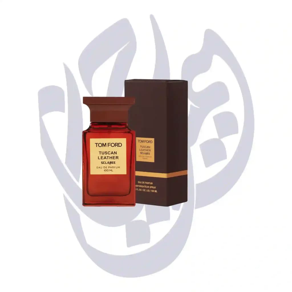 ادوپرفیوم اسکلاره Sclaree مدل تام فورد توسکان لدر Tom Ford Tuscan Leather حجم 100 میلی لیتر طرح مارک — تصویر ۲