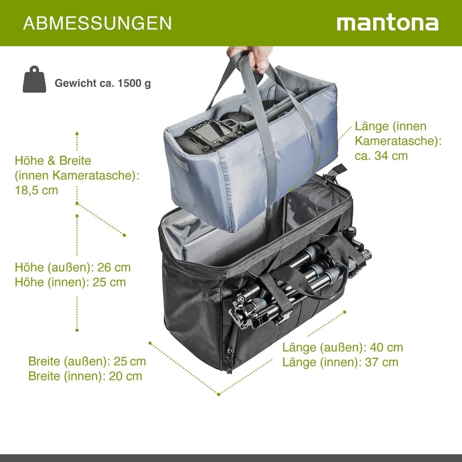 کیف دوربین دکتر مونتانا Mantona Doctor Bag — تصویر ۲