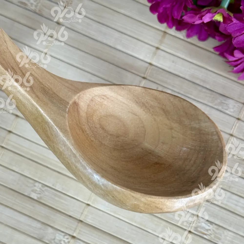 ملاقه چوبی کوچک 22سانت کد74 — تصویر ۲