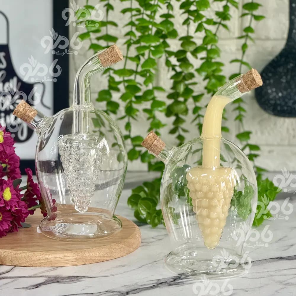 بطری پیرکس آبلیمو دوجدار انگور تپل