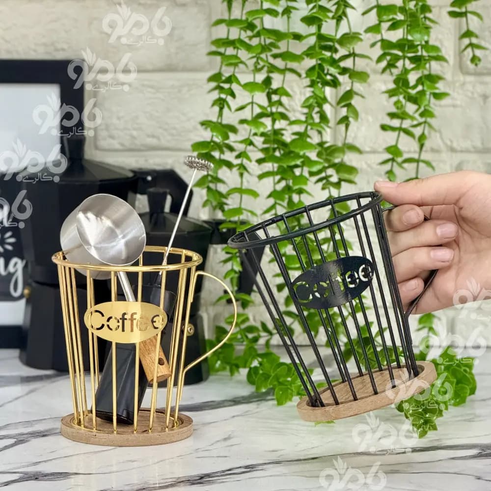 استند کافی لیوانی چوبی — تصویر ۲