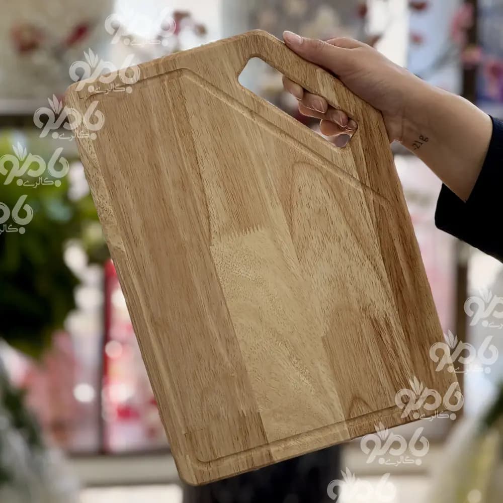 تخته گوشت مستطیل رابر23*24 دسته کج — تصویر ۲