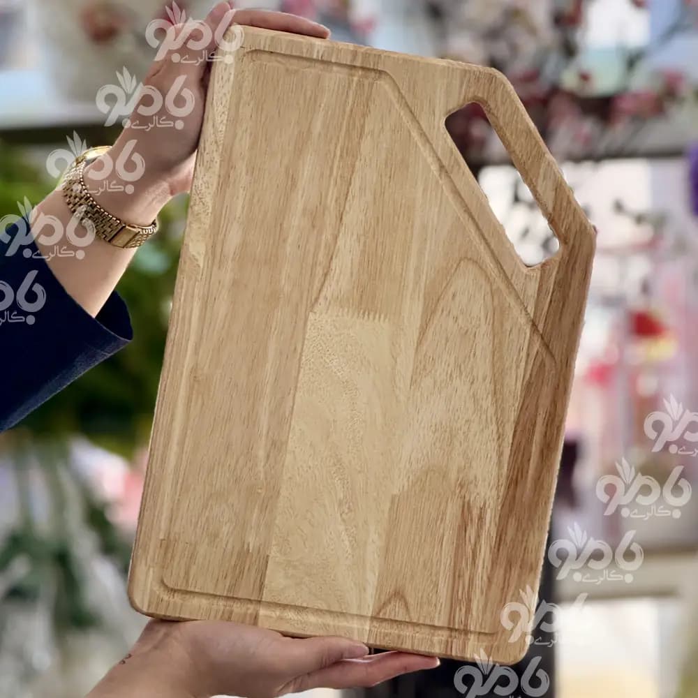 تخته گوشت مستطیل رابر23*24 دسته کج — تصویر ۴