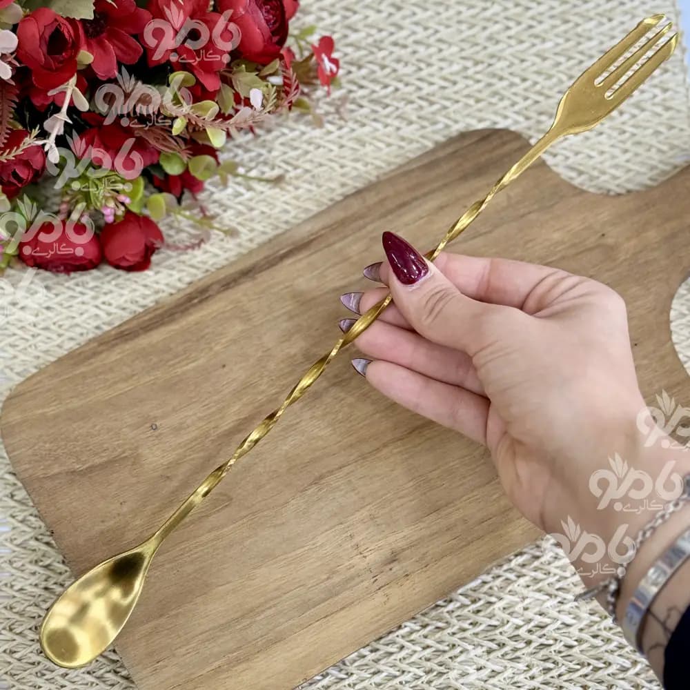قاشق پارچ چنگال دار بلند