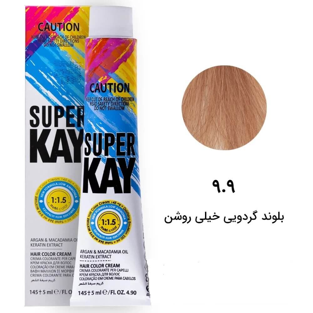 رنگ و سوپرکی بلوند گردویی خیلی روشن (9.9) حجم 145 میل Extra Light Walnut Blonde