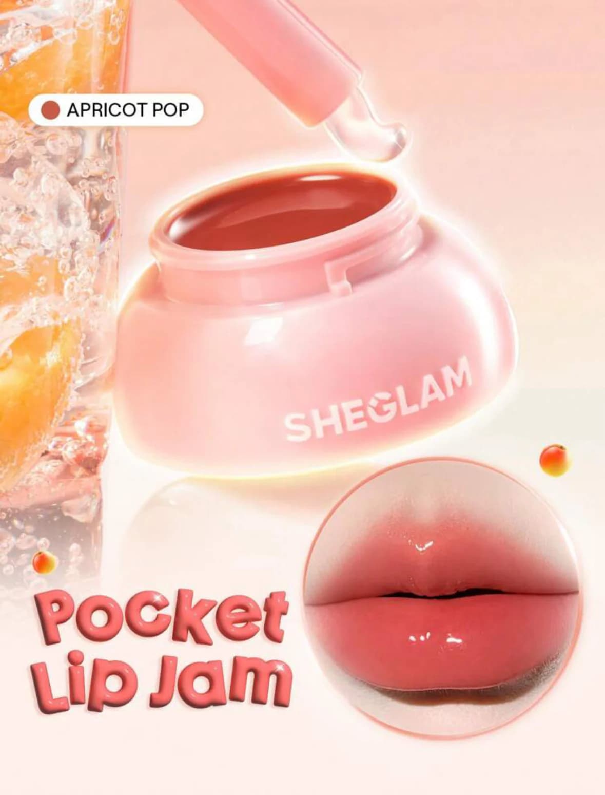 مربای لب شیگلم رنگ APRICOT POP — تصویر ۴