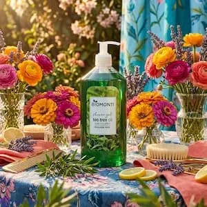 شامپو بدن بیومونتی Tea Tree Oil 1000 میل | حاوی روغن درخت چای — تصویر ۲