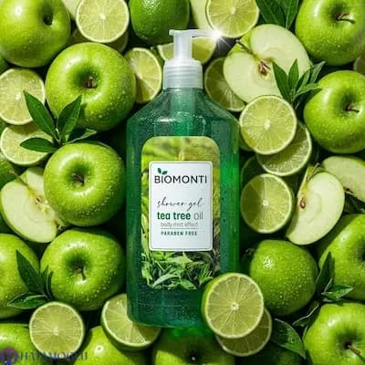 شامپو بدن بیومونتی Tea Tree Oil 1000 میل | حاوی روغن درخت چای — تصویر ۳