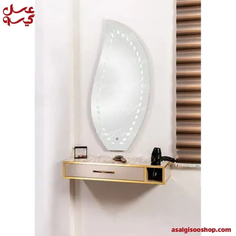 آینه دیواری بک‌لایت دار بدون فریم مدل 9050 صنعت نواز | Sanat Navaz Frameless Wall Mirror with LED Backlight| کد 2806