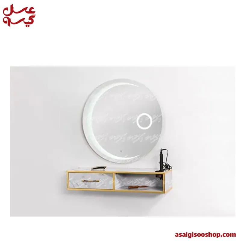 آینه و کنسول خاص آرایشگاه مدل 9057B صنعت نواز |Sanat Navaz Special Salon Mirror and Console| کد 2811