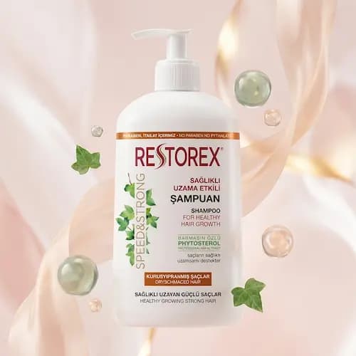 شامپو رستورکس موهای خشک و آسیب دیده حجم ۵۰۰ میل | شامپو آبرسان و ترمیم‌کننده Restorex Dry & Damaged Hair — تصویر ۲