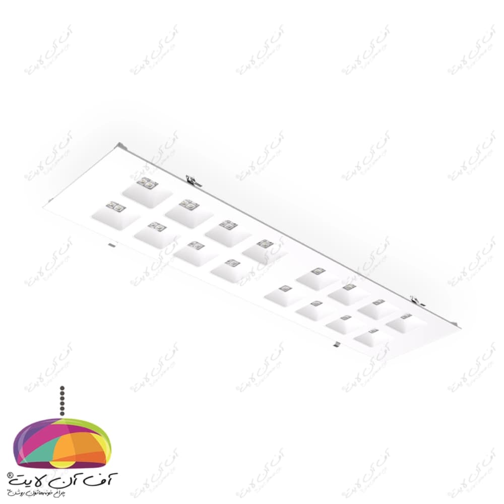 چراغ سقفی LED توکار 65 وات 120×30 مدل برلیانس مازی نور — تصویر ۳