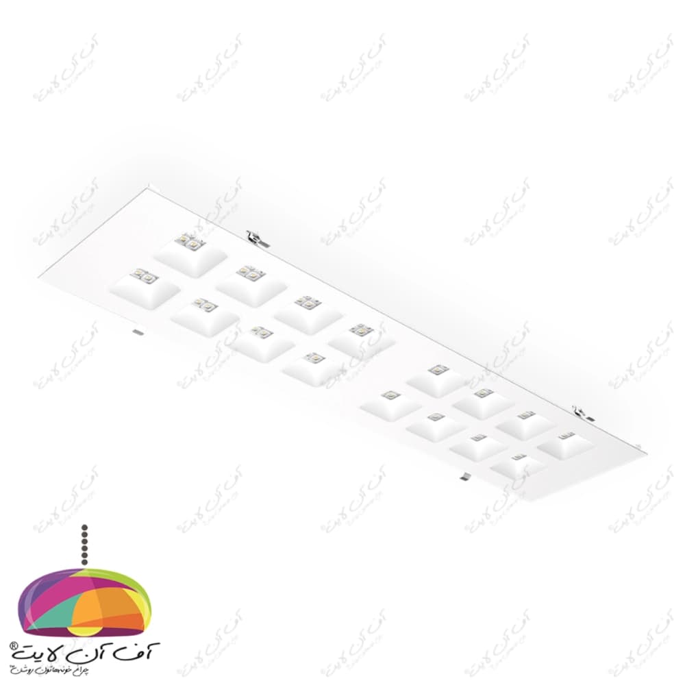چراغ سقفی LED توکار 65 وات 120×30 مدل برلیانس مازی نور