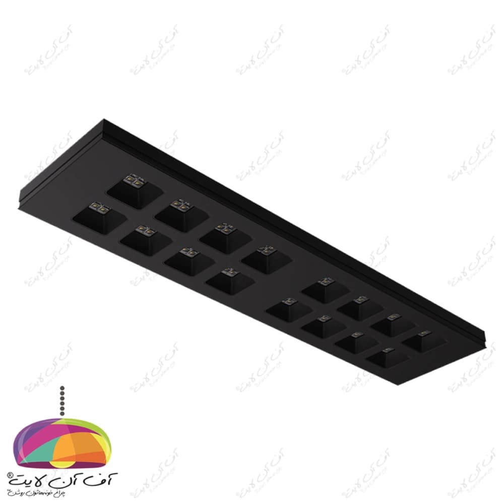 چراغ سقفی LED روکار 33 وات 120×30 مدل برلیانس مازی نور — تصویر ۵