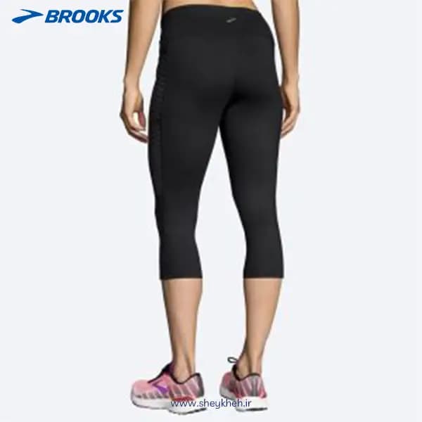 نیم لگ ورزشی زنانه مشکی بروکس Brooks Greenlight Tight — تصویر ۱۰