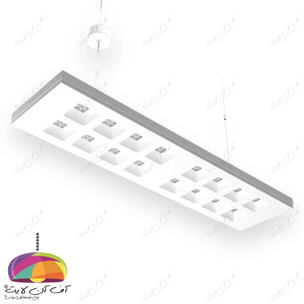 چراغ سقفی LED روکار 65 وات 120×30 مدل برلیانس مازی نور — تصویر ۶