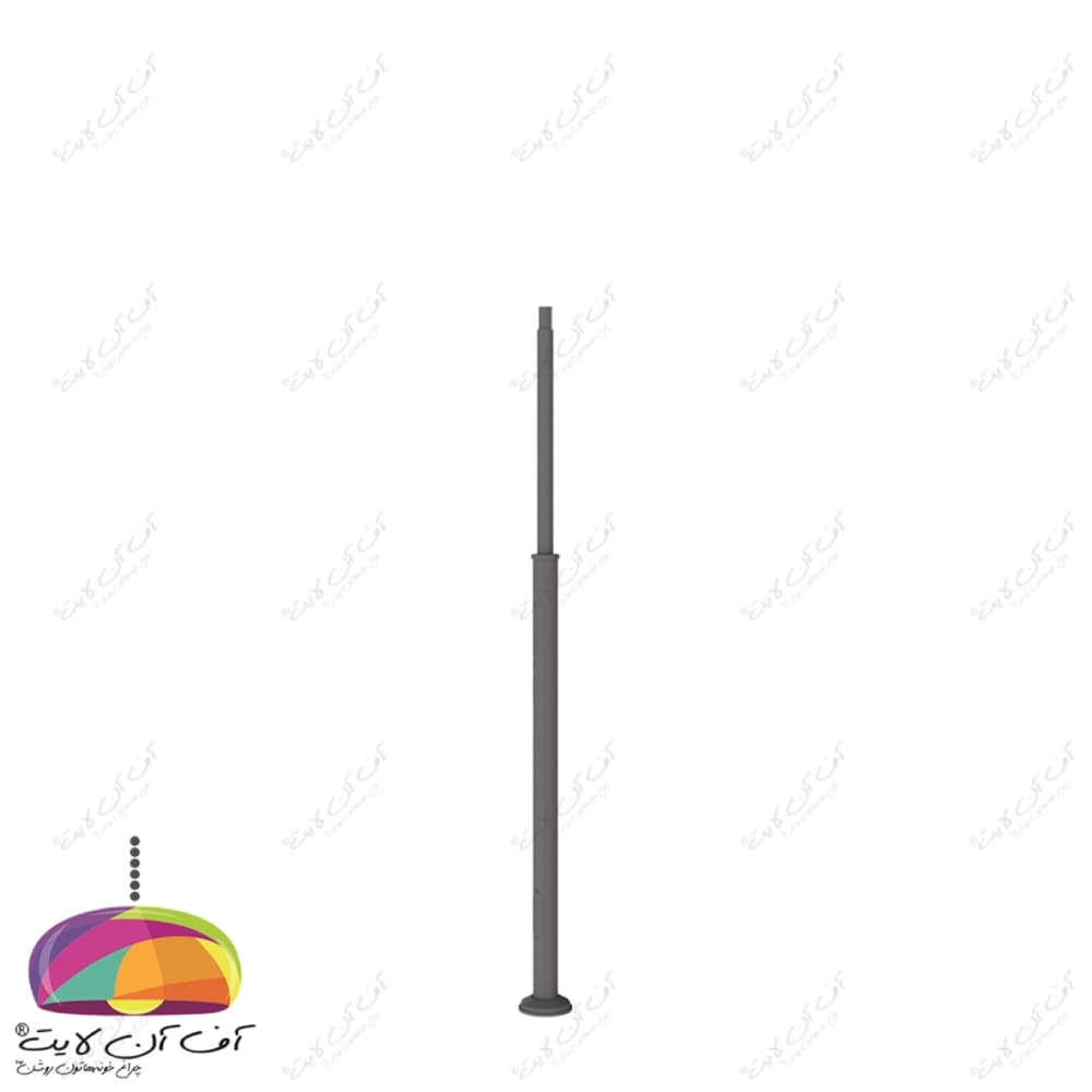پایه چراغ پارکی 3 متری مدل P20 مازی نور — تصویر ۴