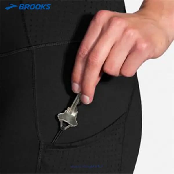 نیم لگ ورزشی زنانه مشکی بروکس Brooks Method 1/2 Crop Tight — تصویر ۱۱