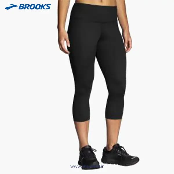 نیم لگ ورزشی زنانه مشکی بروکس Brooks Greenlight Capri — تصویر ۶