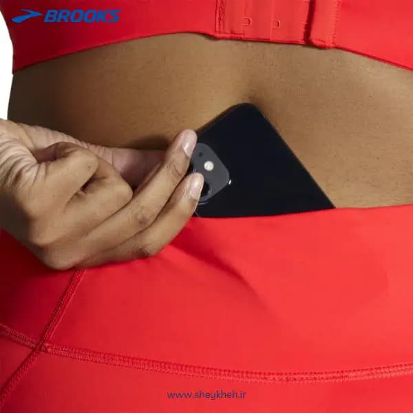لگ ورزشی زنانه قرمز بروکس Brooks Method 7/8 Tight — تصویر ۱۰