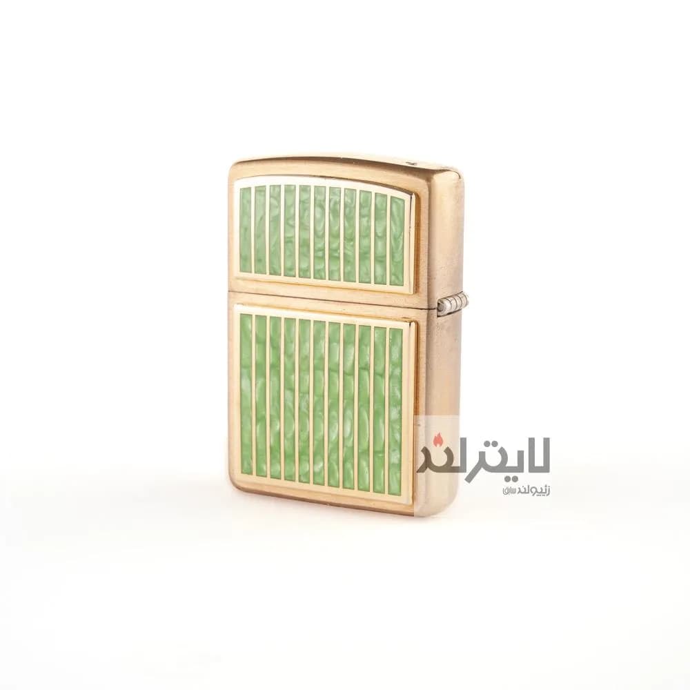 فندک زیپو کد ۲۸۴ مدل Green Marble — تصویر ۲