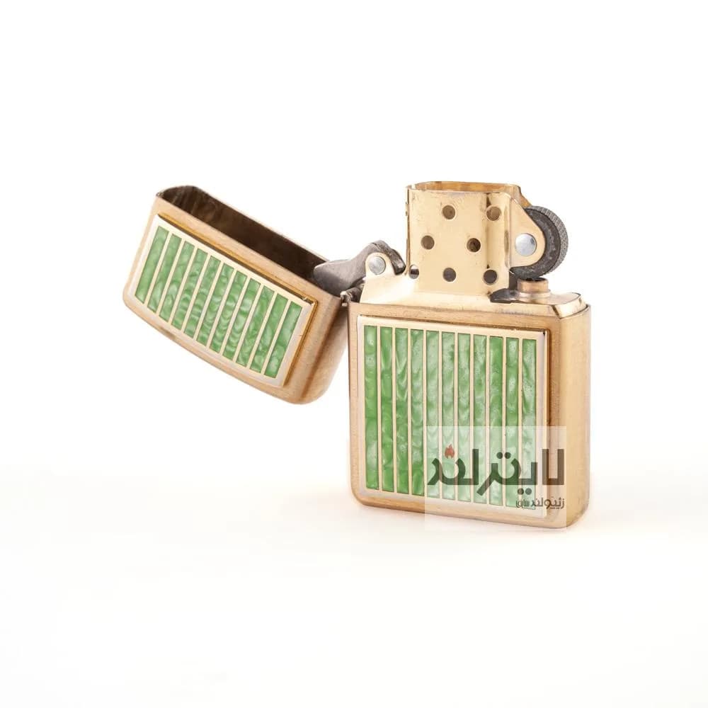 فندک زیپو کد ۲۸۴ مدل Green Marble — تصویر ۴