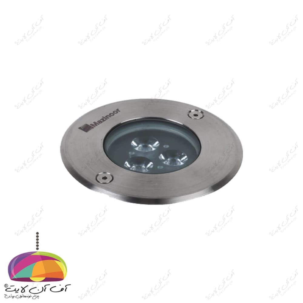 چراغ دفنی LED مدل اینترالوکس 6 وات آفتابی مازی نور