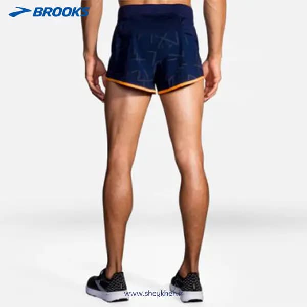 شورت ورزشی مردانه سرمه ای بروکس Brooks Sherpa 3″ Split Short — تصویر ۷