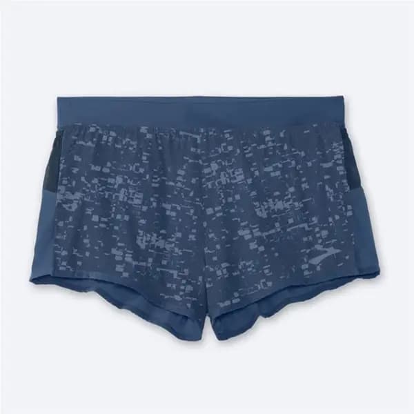 شورت ورزشی مردانه آبی روشن بروکس Brooks Sherpa 3″ Split Short — تصویر ۹