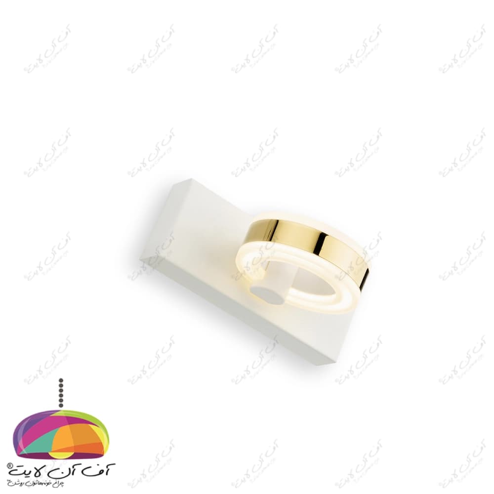 چراغ بالا آینه تک شعله مدل A50 بدنه سفید