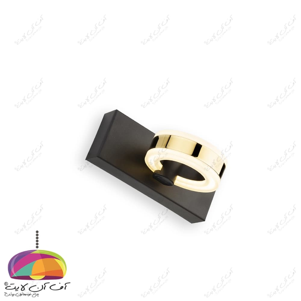 چراغ بالا آینه تک شعله مدل A50 بدنه مشکی