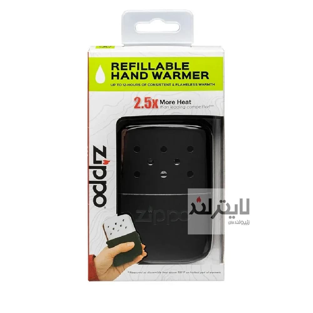 بخاری جیبی زیپو مدل Handwarmer in Matte Black-12 Hours کد 40368 — تصویر ۳