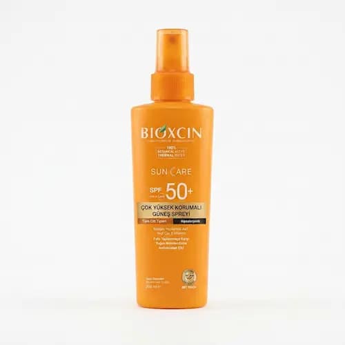 اسپری ضد آفتاب بی‌رنگ بیوکسین SPF 50 مدل High Protection حجم ۲۰۰ میلی‌لیتر | محافظت کامل UVA و UVB برای انواع پوست
