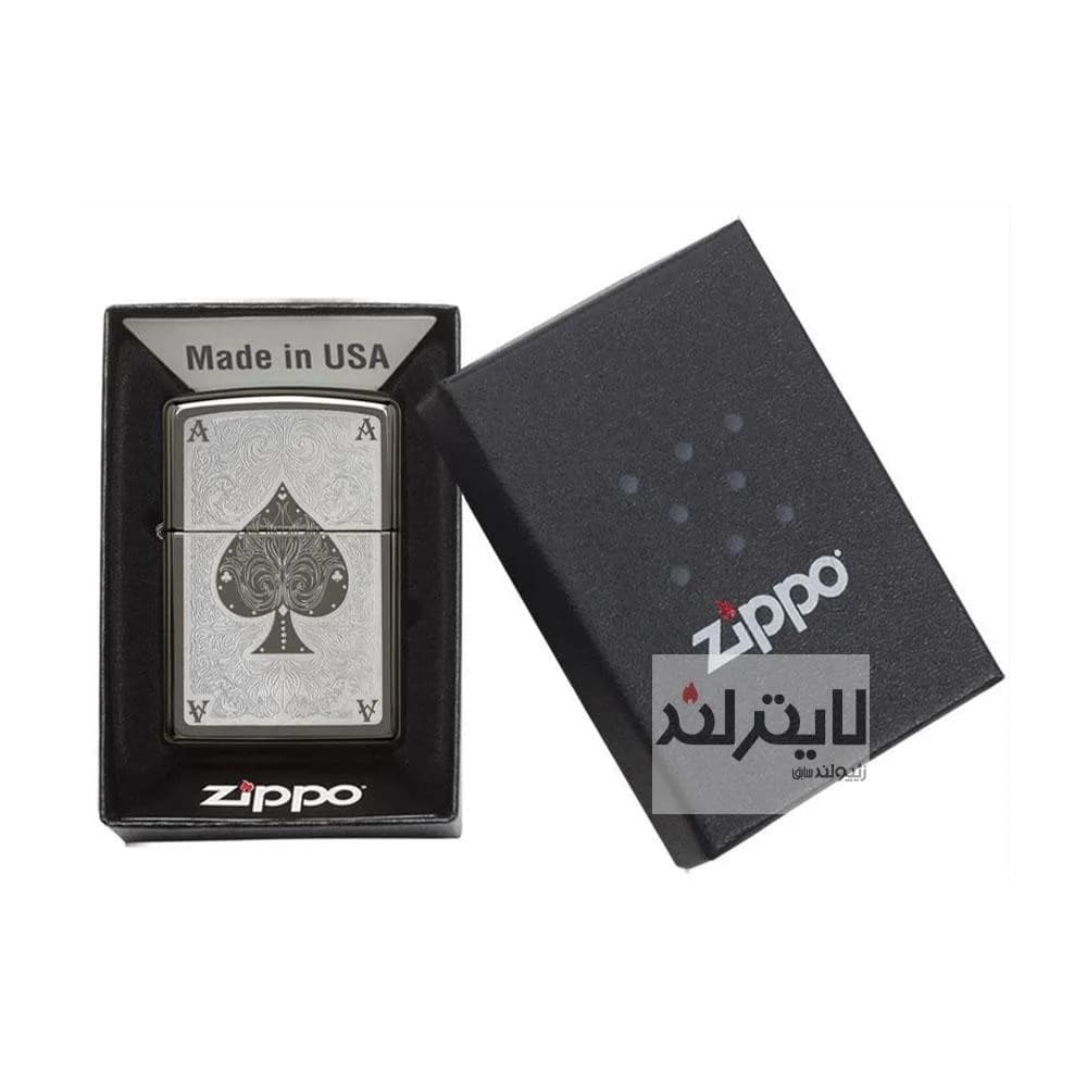 فندک زیپو مدل Ace Filigree کد 28323 — تصویر ۴