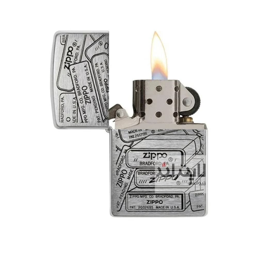 فندک زیپو مدل Bottom Stamps Design کد 48713 — تصویر ۲